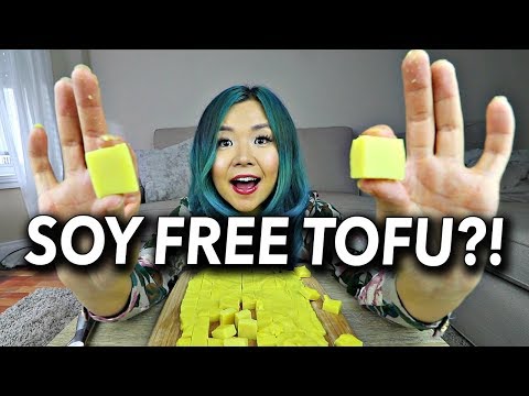 HOW TO MAKE TOFU WITHOUT SOY?! (2 ingredient "tofu" recipe…) // cook